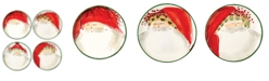 VIETRI Old St. Nick Assorted Canape Plates - Set of 4